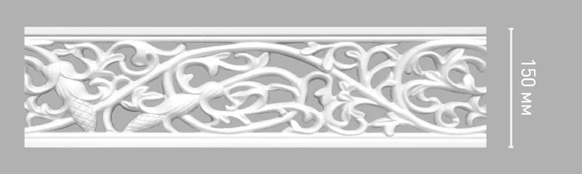 Молдинг с рисунком DECOMASTER 98093 (150*15*2000мм)