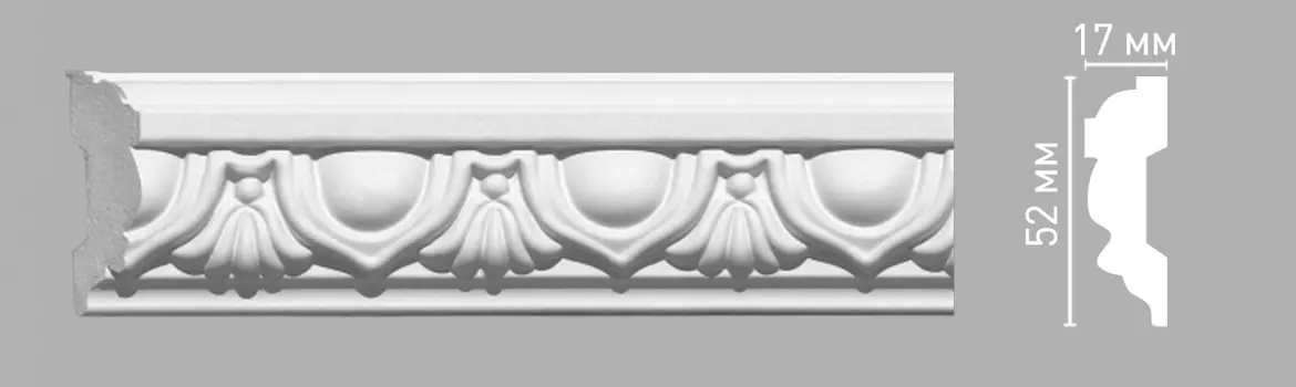 Молдинг с рисунком DECOMASTER 98203 (52х17х2400мм)
