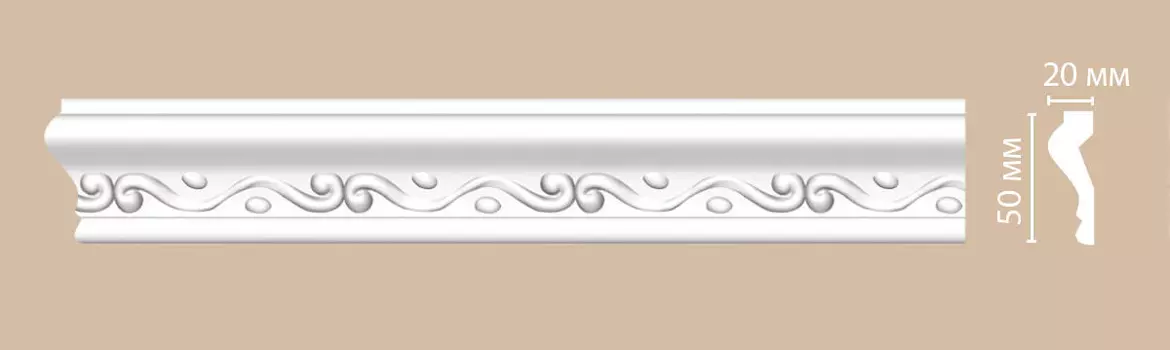 Молдинг с рисунком DECOMASTER 98667 (50*18*2400мм)