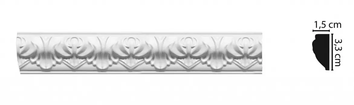 Молдинг с рисунком DECOMASTER D101B/40ДМ (33*15*2000мм)