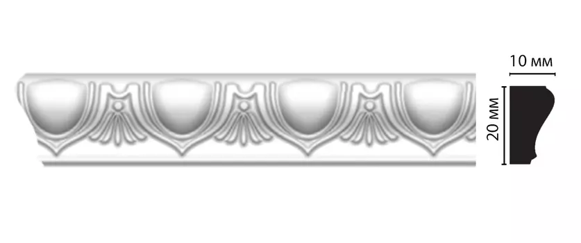 Молдинг с рисунком DECOMASTER D103AДМ (20*10*2000мм)