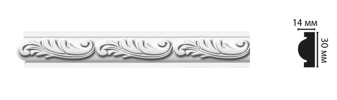 Молдинг с рисунком DECOMASTER D1157BДМ (30*14*2000мм)