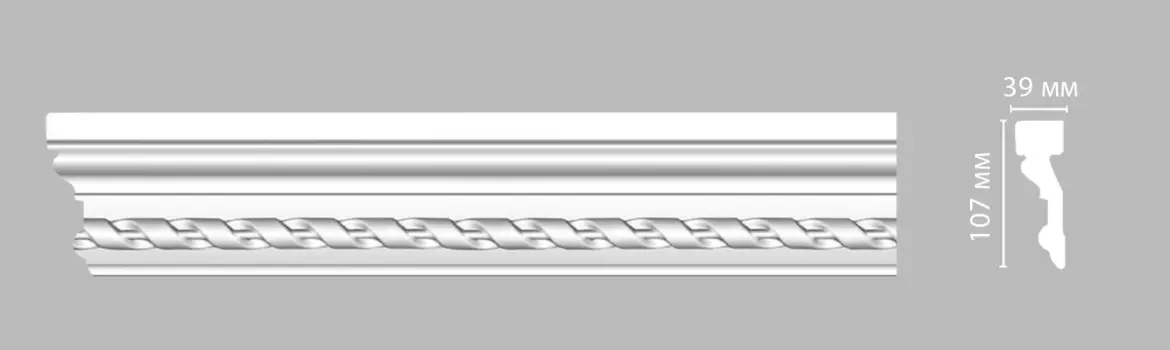 Молдинг с рисунком DECOMASTER DT-1A (107х39x2400)