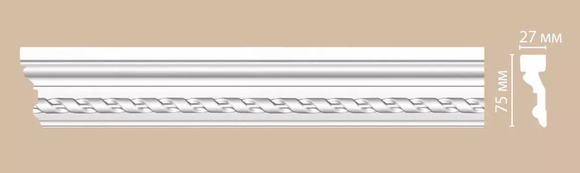 Молдинг с рисунком DECOMASTER DT-1S (75*27*2400мм)