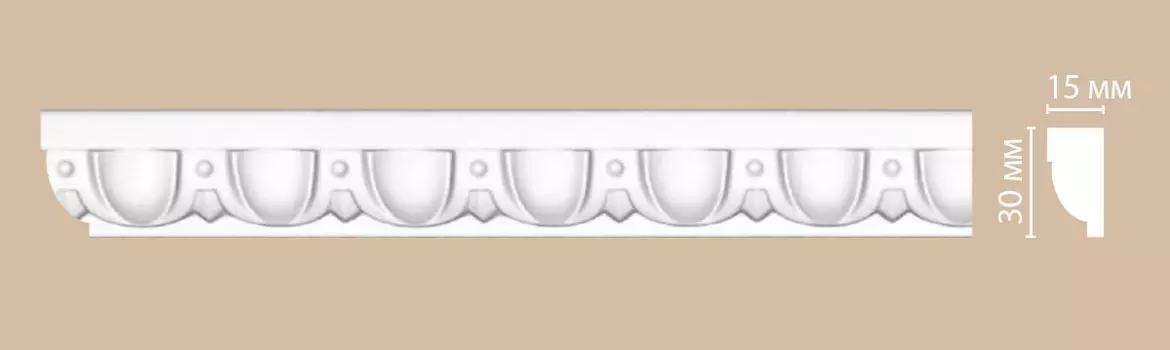 Молдинг с рисунком DECOMASTER DT-8015 (30*15*2400мм)