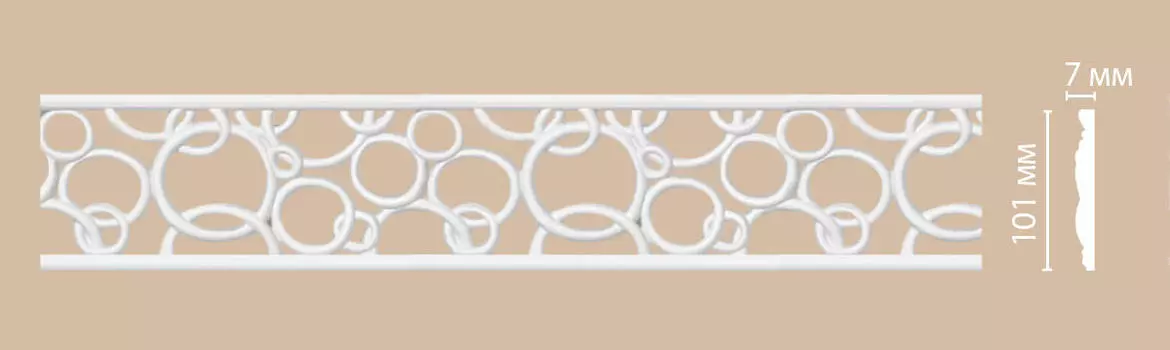 Молдинг с рисунком DECOMASTER DT-8035 (101*7*2440мм)