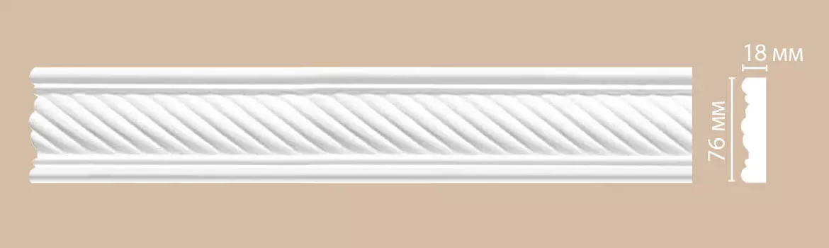 Молдинг с рисунком DECOMASTER DT-9060 (76*18*2400мм)