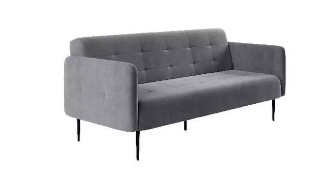 Monaco диван-кровать прямой с подлокотниками, трехместный, бархат 03