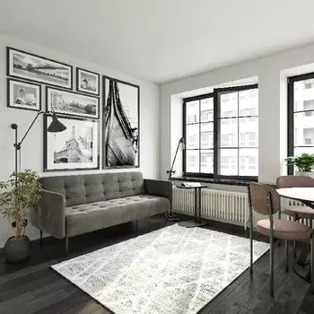 Monaco диван-кровать прямой трехместный, бархат серый 27