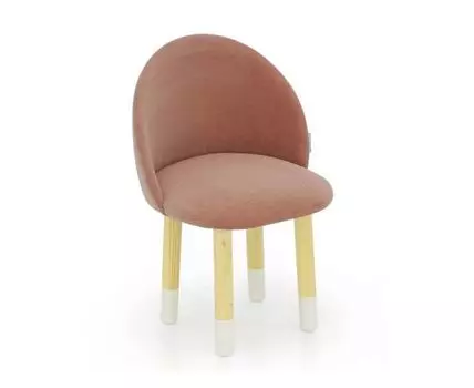 Мягкий стул Stumpa (розовый, натуральный, 32)