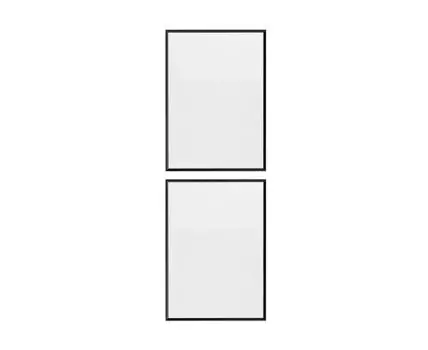 Набор черных рамок из алюминия ROUNDED 9 - 2 шт - 30x40 см