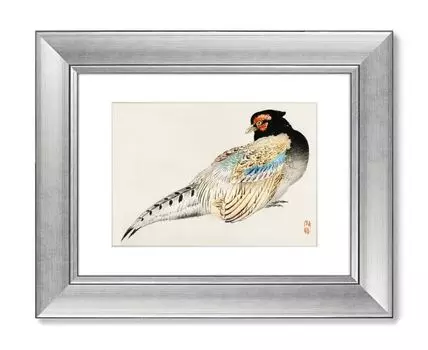 Набор из 2-х репродукций картин в раме Japanese pheasant, 1885г. (мультиколор, 50,5)