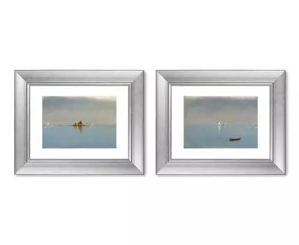 Набор из 2-х репродукций картин в раме Passing off of the Storm, 1872г. (мультиколор, 50,5)