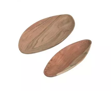 Набор из 2 подносов Ursula из массива акации