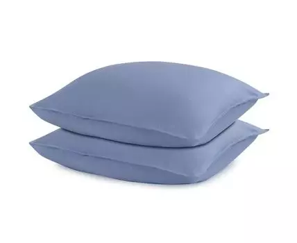 Набор из двух наволочек из сатина сиреневого цвета Essential