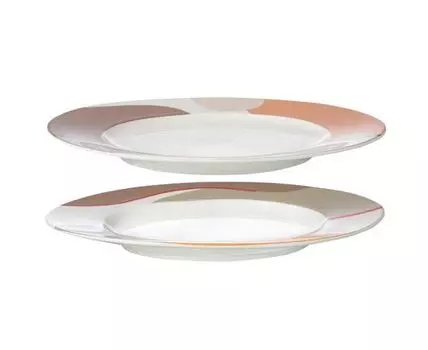 Набор из двух тарелок бежевого цвета Freak Fruit