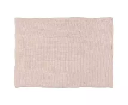 Набор из двух вафельных полотенец изо льна цвета пыльной розы