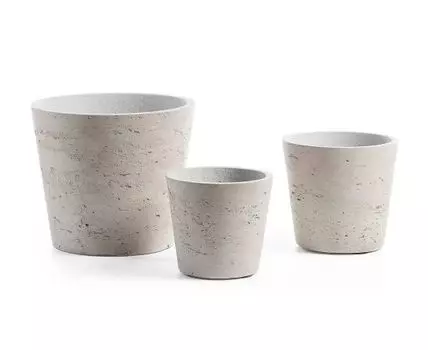 Набор кашпо Lux (Серый)