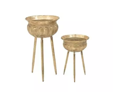 Набор кашпо (золотистый, 36)