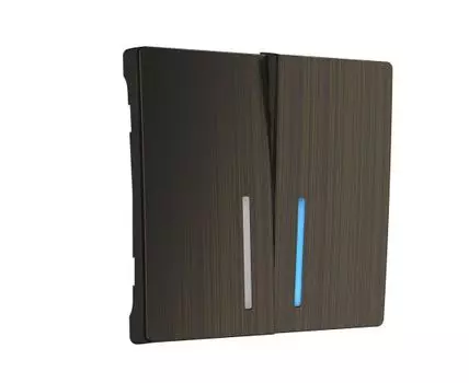 Набор клавиш для выключателя двухклавишного с подсветкой Overlay Switch WL12-SW-2G-LED-CP