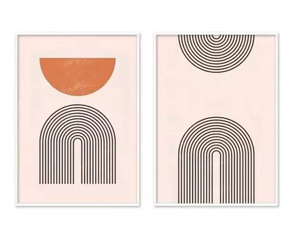 Набор постеров Абстракция №296, 2шт.