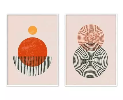 Набор постеров Абстракция №331, 2 шт.