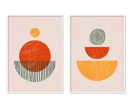 Набор постеров Абстракция №332, 2 шт.