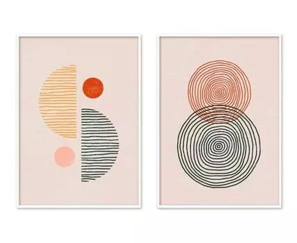 Набор постеров Абстракция №333, 2 шт.