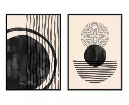 Набор постеров Абстракция №335, 2 шт.
