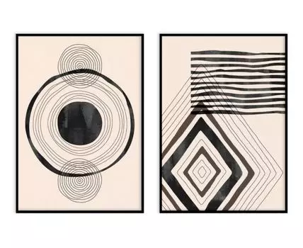 Набор постеров Абстракция №337, 2 шт.