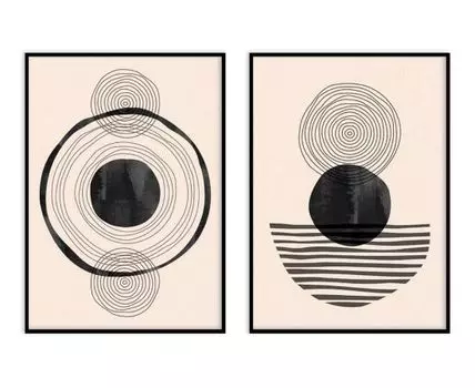 Набор постеров Абстракция №338, 2 шт.
