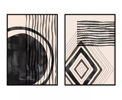 Набор постеров Абстракция №339, 2 шт.