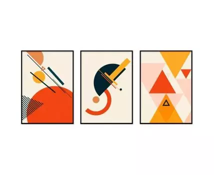 Набор постеров Абстракция №343