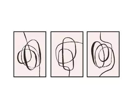 Набор постеров Абстракция №375