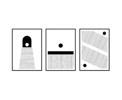 Набор постеров Абстракция №378