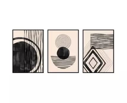 Набор постеров Абстракция №384