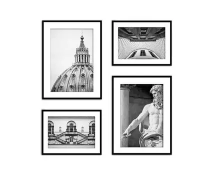 Набор постеров Архитектура №14 (Белый)