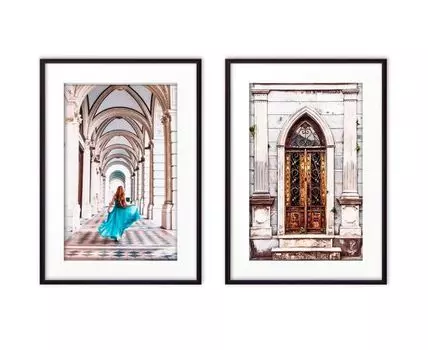 Набор постеров Архитектура №1 (Бежевый, 50)