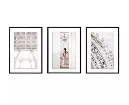 Набор постеров Архитектура №4 (Белый, 50)