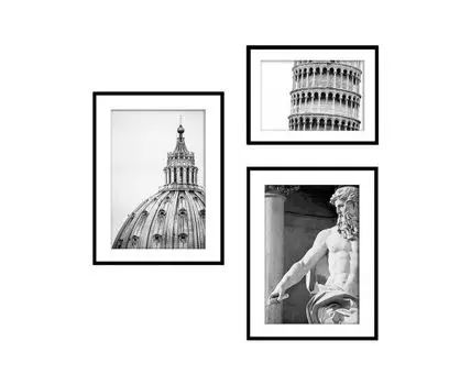 Набор постеров Архитектура №9 (Белый)