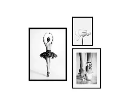 Набор постеров Балет №102 (Белый)