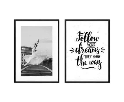 Набор постеров Балет №10 (Белый, 50)