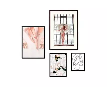 Набор постеров Балет №54 (Бежевый)