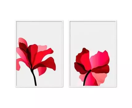 Набор постеров Цветы №27