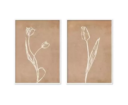 Набор постеров Цветы №36