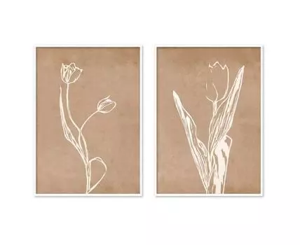 Набор постеров Цветы №37