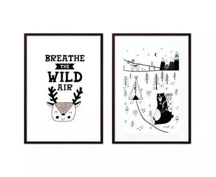 Набор постеров Детский №27 (Белый, 30)