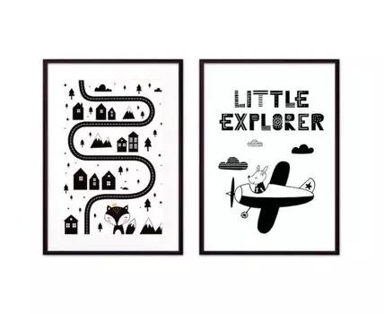 Набор постеров Детский №29 (Белый, 21)