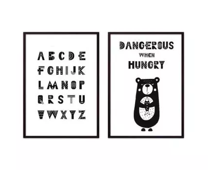 Набор постеров Детский №31 (Белый, 30)