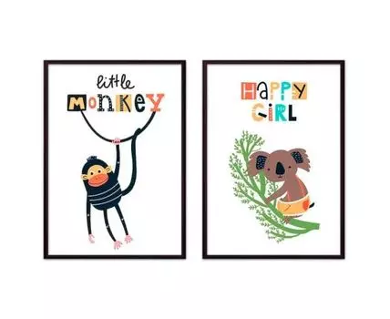 Набор постеров Детский №54 (оранжевый, 30)